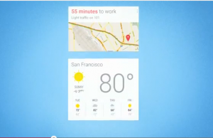 Google Now zeigt die Informationen an, die man zum aktuellen Zeitpunkt benötigt. Zum Beispiel den Weg zur Arbeit.