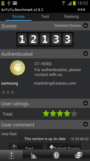 Abbildung 3: Über 12.000 Punkte im Antutu-Benchmark hat noch kein Handy im Test der Android-User erreicht.