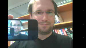 VLC streamt das Bild der Webcam zum Handy.