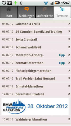 Terminplan: Wo findet der nächste Marathon statt?