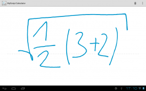 Auf einem Tablet lässt sich MyScript Calculator natürlich besonders gut gebrauchen.