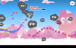 Im Frenzy-Mode schnappen Sie sich die gefährlichen Wolken.