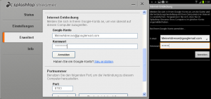 Abbildung 3: Splashtop benutzt den angegebenen Google-Account, um die Verbindung zwischen dem PC und der Android-App herzustellen.