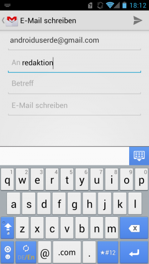 Abbildung 2: Die von Huawei gewählte Tastatur lässt sich recht gut bedienen.