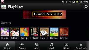 Abbildung 2: Wie alle neuen Sony-Smartphones ist auch das Xperia P Playstation-zertifiziert.