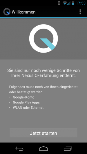 Abbildung 4: Ohne ein Android-Handy oder -Tablet ist der Nexus Q nicht zu gebrauchen.