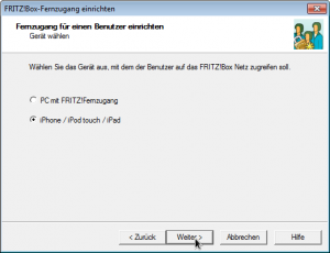 Abbildung 2: Zum Einrichten des VPN-Zugangs zur FRITZ!Box für ein Android-Gerät müssen Sie den iOS-Einstellungen folgen.
