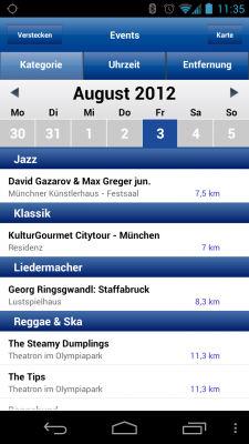 Der Veranstaltungskalender wird forlaufend aktualisiert.