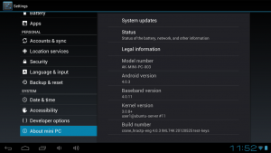 Abbildung 1: Der MK802 betreibt eine Android-Standardversion und verfügt von Haus aus über Root-Zugriff.