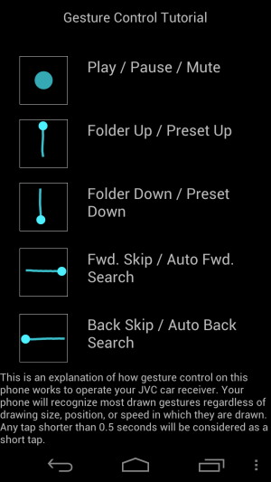 Abbildung 3: Mit der Android-App JVC Smart Remote steuern Sie die Musikwiedergabe des Radios von einem USB-Stick über das Handy.