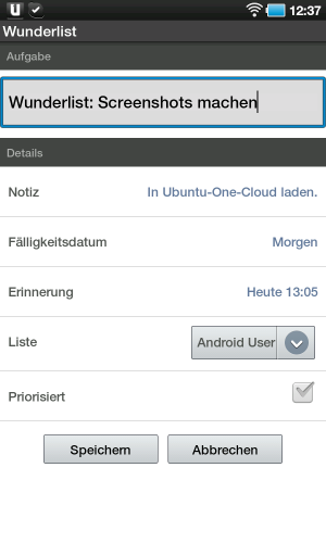 Abbildung 3: Die Aufgaben lassen sich priorisieren und mit einem Fälligkeitsdatum versehen.