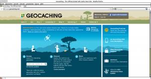 Abbildung 3: Die älteste Anlaufstelle zum Thema: geocaching.com.