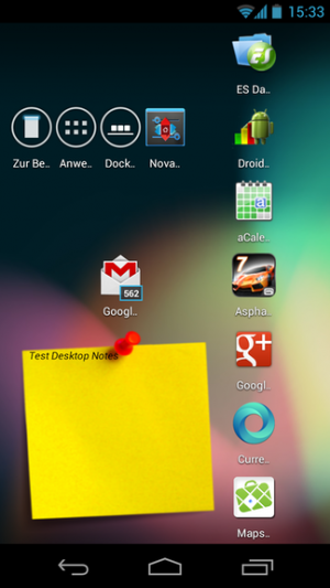 Abbildung 2: Auf Wunsch blenden Sie beim Nova Launcher das Dock aus,sodass mehr Platz für Widgets bleibt.