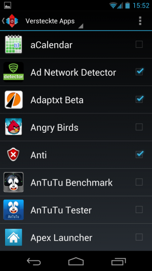 Abbildung 4: PRIME-Feature: Apps, die man nicht regelmäßig benötigt, lassen sich aus dem App Drawer entfernen.