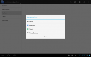 Nun kann man in Google Drive auch Ordner anlegen.