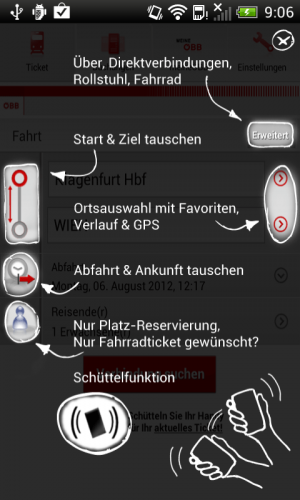 Assistenten helfen Ihnen sich in der App zurecht zu finden.
