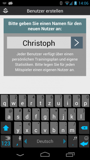 Mehrere Benutzer können die App auf einem Gerät nutzen.