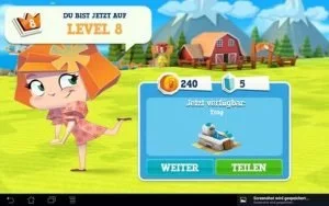 Abbildung 8: Jedes neue Level schaltet weitere Objekte frei.