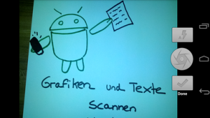 Abbildung 5: Einlesen eines neuen Dokumentes mit Handy Scanner.