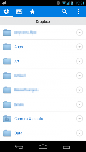 Dropbox ist jetzt nicht mehr babyblau.