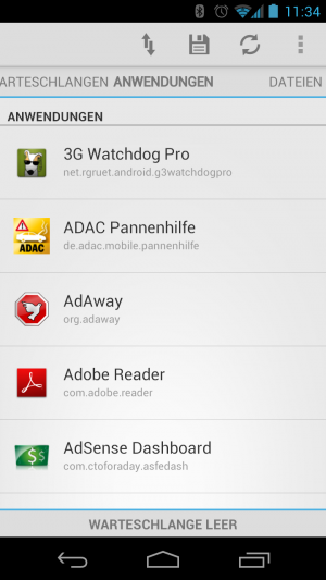 Abbildung 3: Ein Klick auf eine App fügt Sie zur Warteschlange hinzu, ein optischer Hinweis fehlt allerdings.