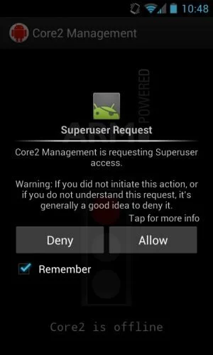 Abbildung 3: Eine App bekommt erst dann volle Kontrolle über Ihr Smartphone, wenn Sie den Root-Zugriff gestatten.