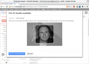 Über die Kontakte und Gmail setzen Sie neue Profilbilder für Ihre Kontakte.