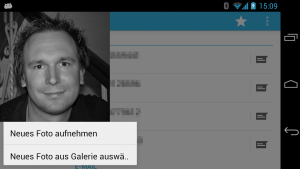 Natürlich lassen sich die Bilder auch direkt vom Handy aus setzen.