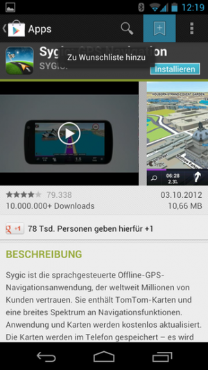 Bei jeder App finden Sie nun ein Lesezeichen.