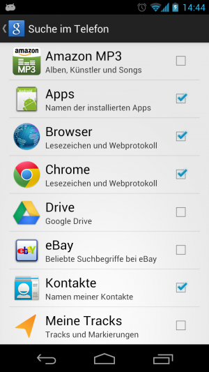Abbildung 2: Nicht jede App stellt allerdings die nötige Schnittstellen zur Verfügung