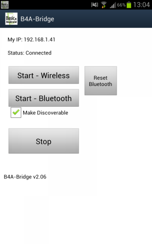 Abbildung 5: Die B4A Bridge erlaubt die direkte Kommunikation zwischen IDE und Endgerät.