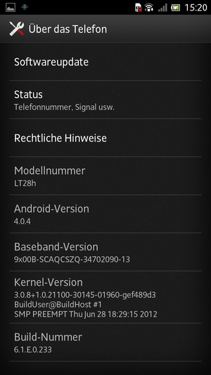 Abbildung 3: Vom vorinstallierten Android-4.0.4-System ist kaum etwas zu sehen.