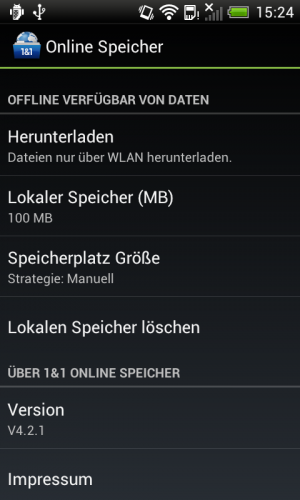 Abbildung 11: Damit Sie wichtige Dokumente auch Offline zur Verfügung haben gibt es einen Cache.