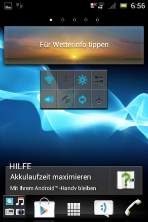 Abbildung 2: Das Tipo eignet sich sehr gut als Einsteigerhandy, die Hilfe ist vorbildlich.