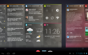Abbildung 4: Für jede Aufgabe legen Sie einen Homescreen mit einer individuellen Auswahl von Widgets an.