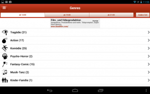 Auch Trailer und individualisierte Informationen zeigt die App an.