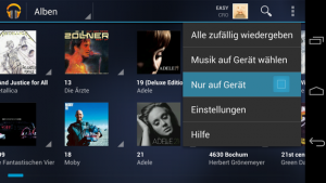 Laden Sie bis zu 20.000 eigene Titel kostenlos zu Google Music hoch.
