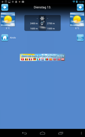 Wie ist das Wetter? Auch dazu hält die App Informationen bereit.