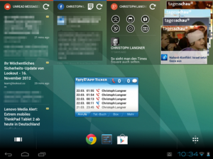 Der Chameleon Launcher wurde extra für Android-Tablets entwickelt.