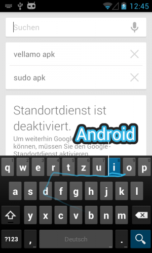 Ab jetzt kann mit dem Keyboard aus Android 4.2 gewischt statt getippt werden.