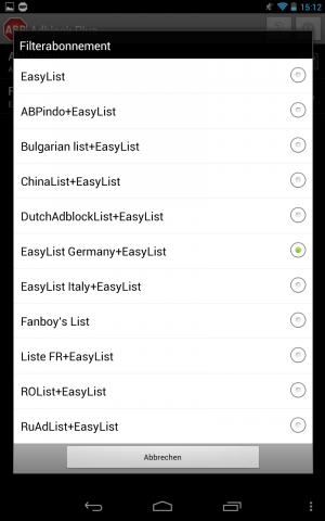 Filter einstellen und los geht's: Adblock Plus ist einfach zu bedienen.