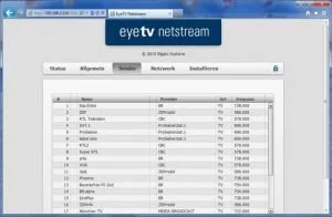 Abbildung 2: Das Webfrontend der netstream DDT Fernsehbox beschränkt sich im Wesentlichen auf die Anzeige verschiedener Informationen. Eine Konfiguration lässt sie dagegen nicht zu.