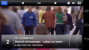 Abbildung 3: Die Netstream-App unterscheidet sich nur in wenigen Details von der Micro-Verswion.