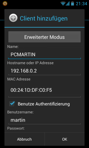 Abbildung 7: Durch Einscannen des passenden QR-Codes werden automatisch alle nötigen Informationen eingetragen.