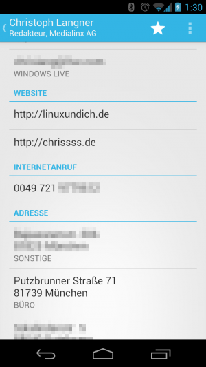 Abbildung 6: Alle unter den Internetanrufe hinterlegte Nummern werden automatisch via VoIP angewählt.