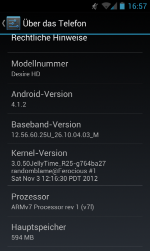 Abbildung 3: Aktuell steht die Custom-Firmware noch bei Android 4.1.2, doch Android 4.2 wird folgen.