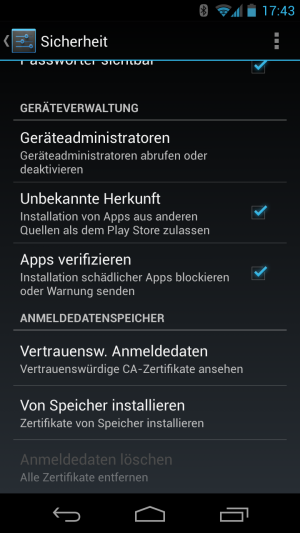 Zur Sicherheit analysiert Google seit Android 4.2 am Play Store vorbei installierte Apps.