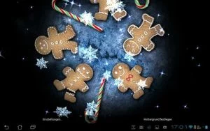 Die Gingerbread-Männchen drehen sich lustig im Kreis.