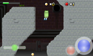 Abbildung 15: Jump and Run mit dem Android-Roboter, das ist Replica Island.