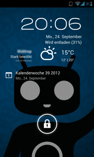 Abbildung 4: Ein modifizierter Lockscreen wird im Schadensfall die Gewährleistungsansprüche nicht beeinträchtigen.